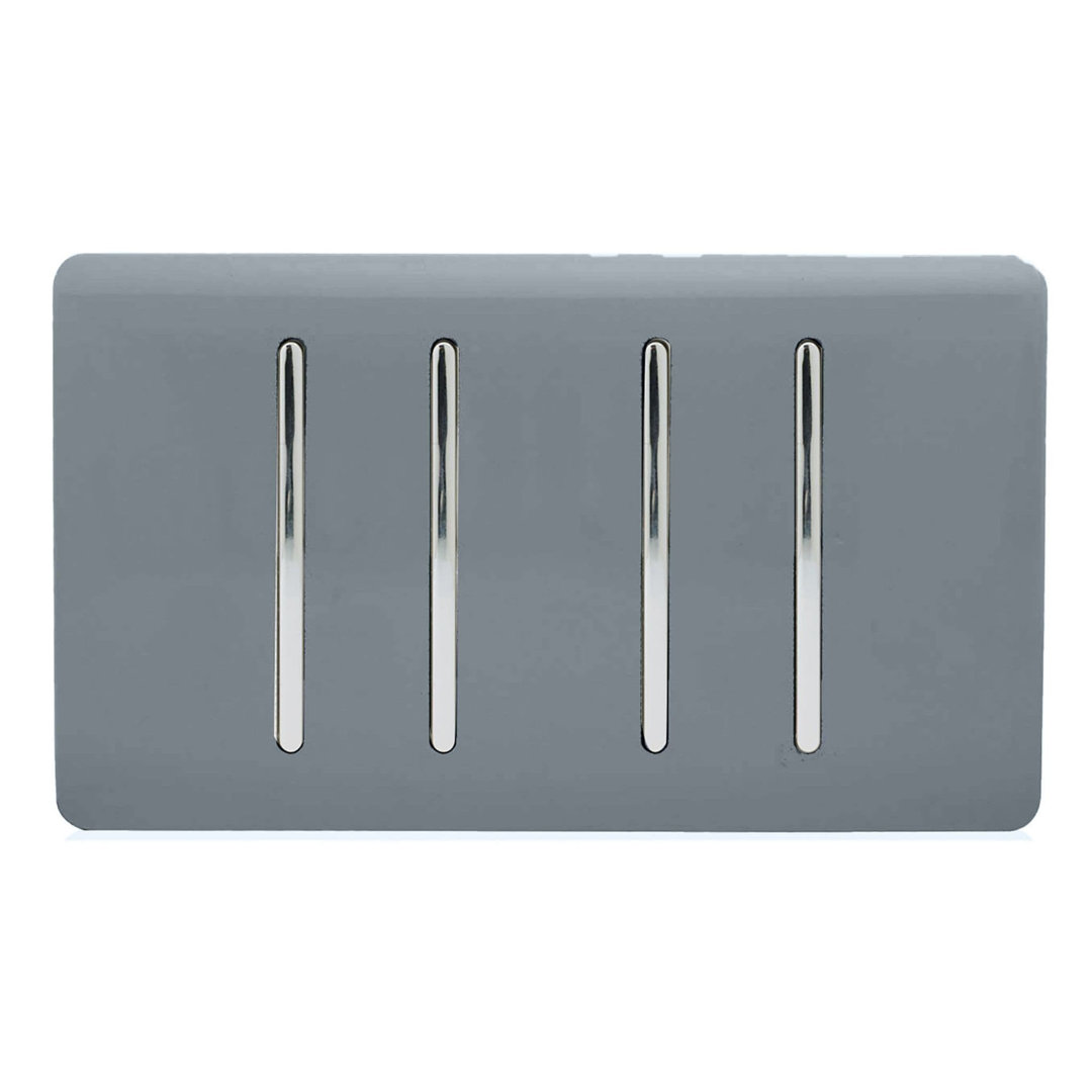Trendi Switch 4 Gang Light Switch (3x 1 or 2 Way & 1 x Intermediate)