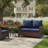 Stylish Wicker Rattan Outdoor Patio Double Loveseat-776309308