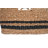 Oval Abaca Moses Striped Storage Basket with Handles