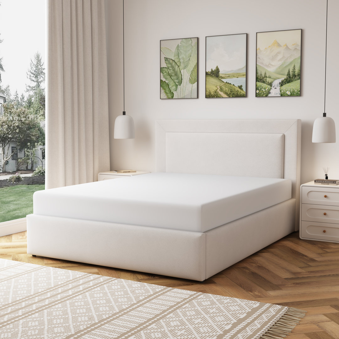 Weston Fabric 150cm Kingsize Ottoman Bed Frame with Storage