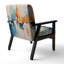 Paper Euphoria I - Fauteuil rembourré en velours de style Mid-Century moderne-118659397-118659401