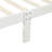 Twin Bed With Solid Wood Platform And Headboard/ In White - Build Headboard,