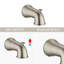 Pomme de douche à pluie classique à 6 fonctions avec poignée simple et à main - haute, fixation murale, débit de 1,8 gal / min, motifs de jet, trous, ensemble de valve en métal, modes de finition (pluie électrique, massage par impulsion, puissance