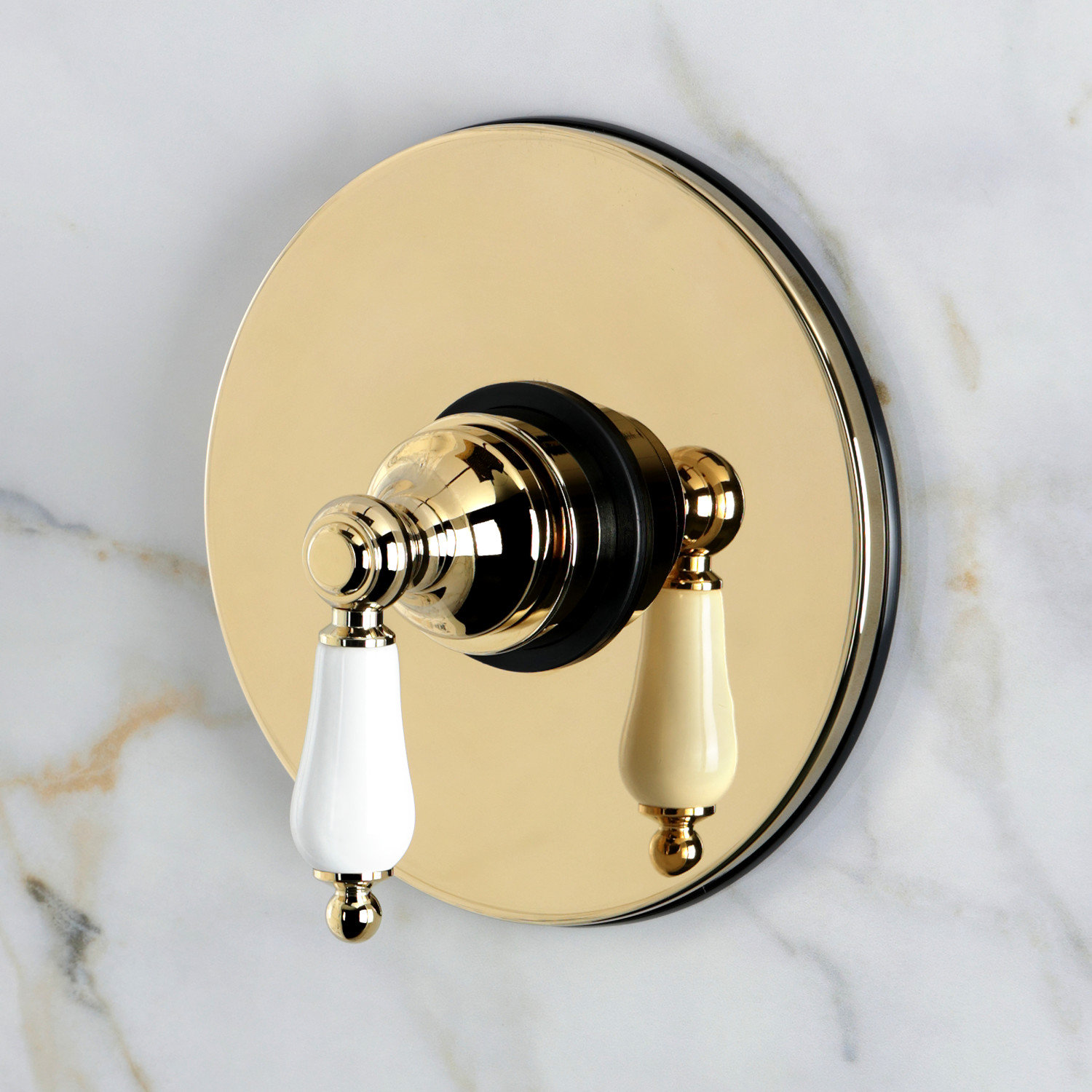Kingston Brass Victorian Single-Handle Pressure Balanced Shower Faucet, Polished Brass