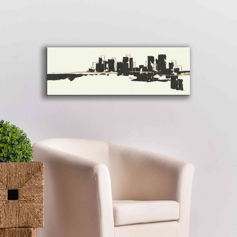 «Gilded City I» par Chris Paschke, estampe numérique sur toile, H 12 po x l 36 po