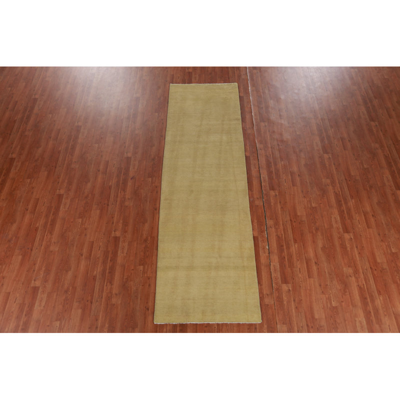 Modern Gabbeh Persian Runner Rug 3x10
