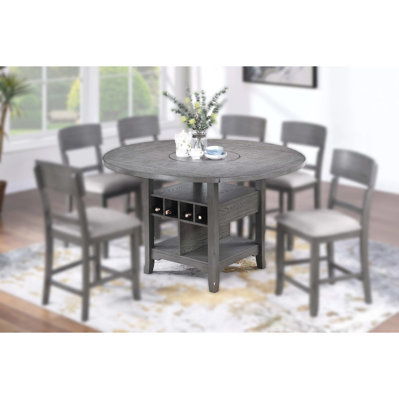 60.4" W COUNTER HEIGHT TABLE, GRAY, Gray