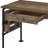 Versatile Weathered Oak Writing Desk With Efficient Storage Options