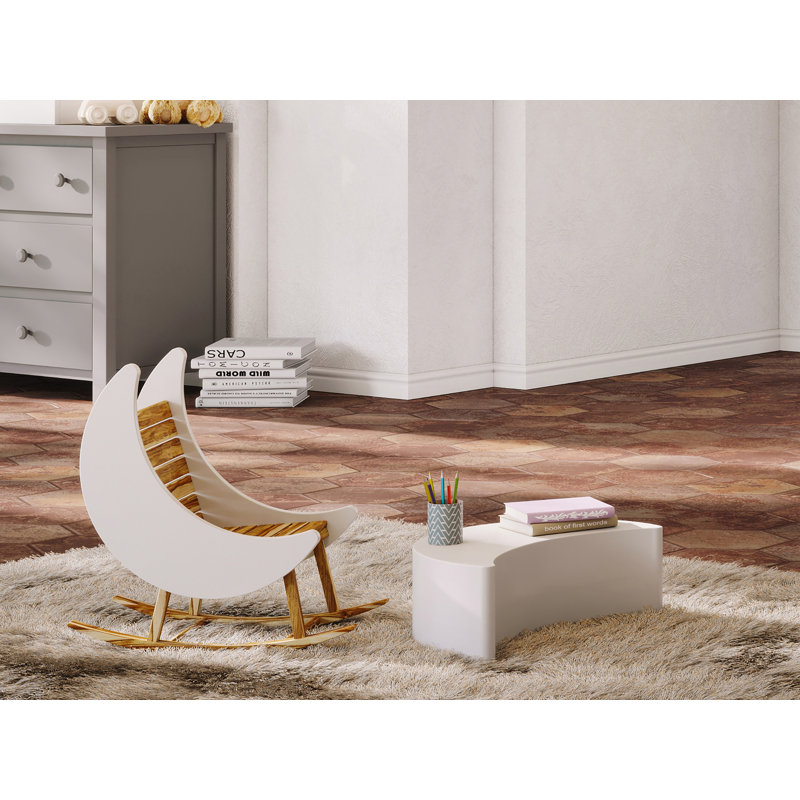 Milk Street Baby Crescent Moon Rocker, brown/white