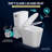 Nesso Rear Outlet Macerating 2-Piece 1.6 GPF Single Flush Elongated Upflush Toilet With 0.8 HP Macerating Pump In White