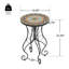 Table d'appoint ronde en céramique pour l'extérieur