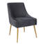 Chaise d'appoint rembourrée avec revêtement en velours plissé Rizo-577513268-577511646