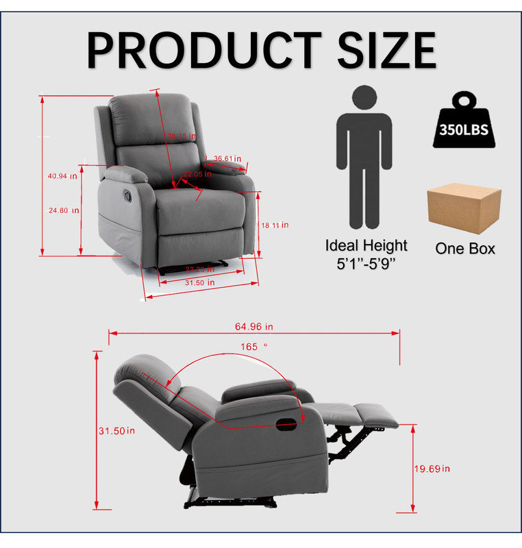 Manual Recliner Sofa Chair
