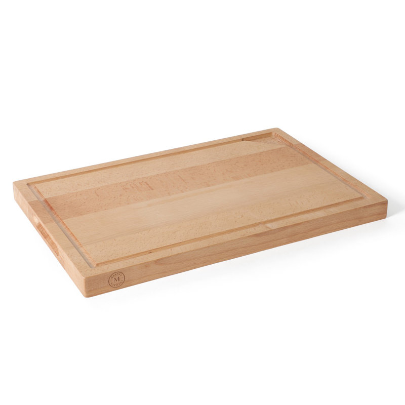 Planche à découper en bois de hêtre 18 po x 12 po avec rainure de jus Martha Stewart Lochner, L 12 po x L 18 po