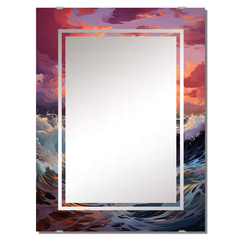 Rowles - Miroir mural coucher de soleil MIR139726, 40 po x 30 po