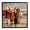 «Ba-319», encadré «Western Saddle On Fence» par Danita Delimont