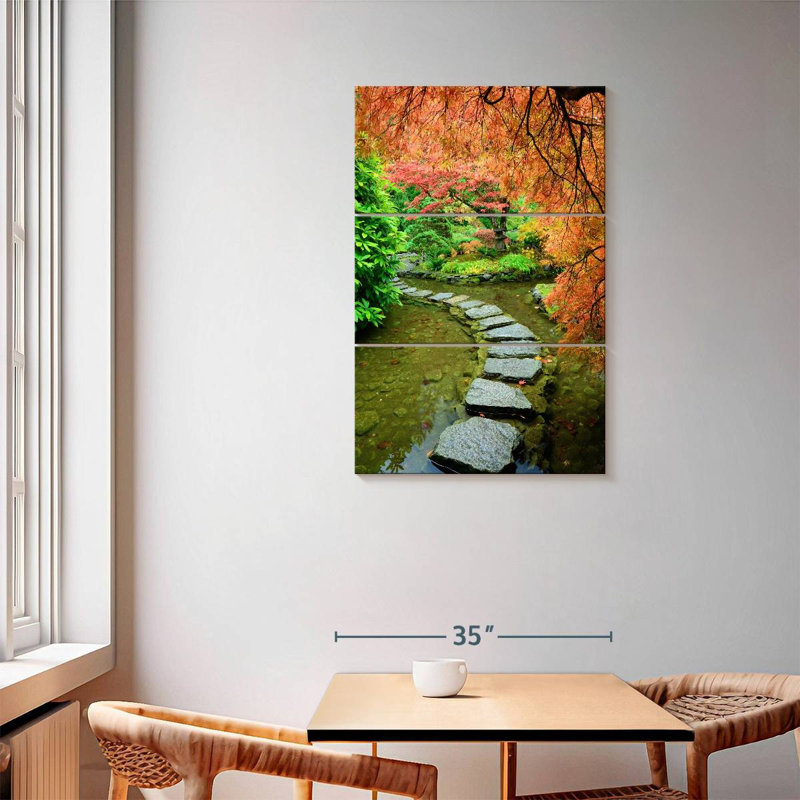 Alvord Autumn At Butchart Gardens, 57" H x 36" W