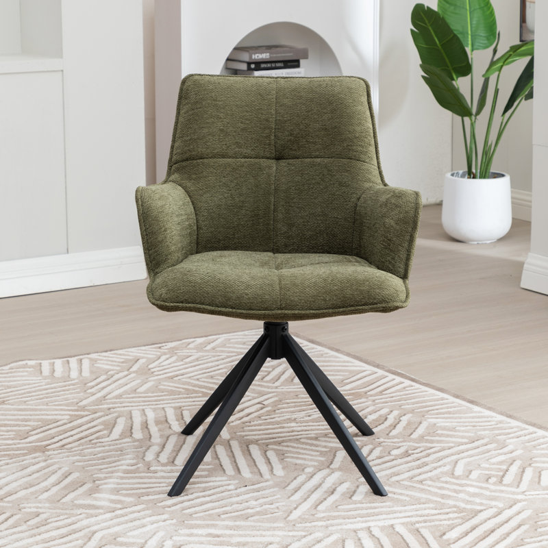 Fabric Dining Chair, Green