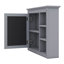 Armoire murale 30 po x 28 po avec miroir, armoire à pharmacie avec 3 tablettes ouvertes (meuble-lavabo non inclus)-659144090