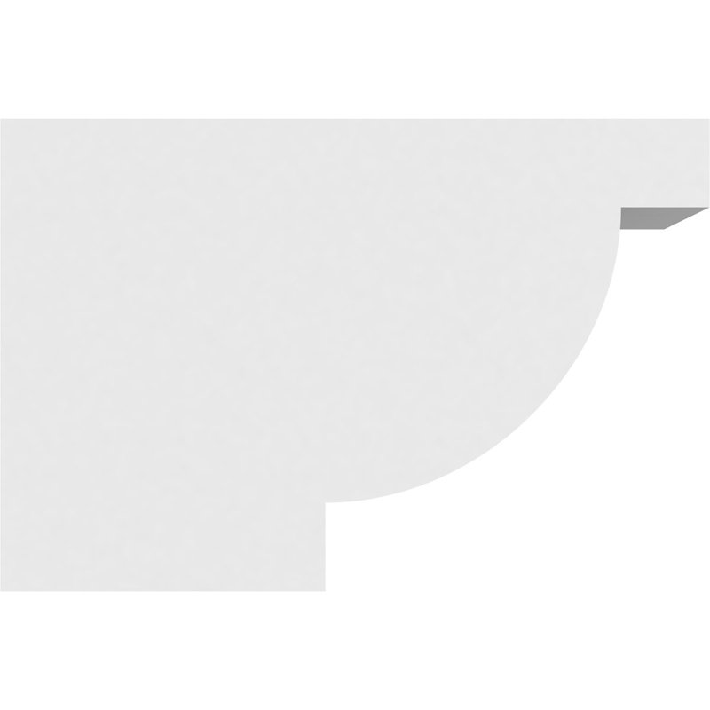 6"W x 8"H x 12"L Standard Alpine Architectural Grade PVC Rafter Tail, 8"H x 6"W x 12"D