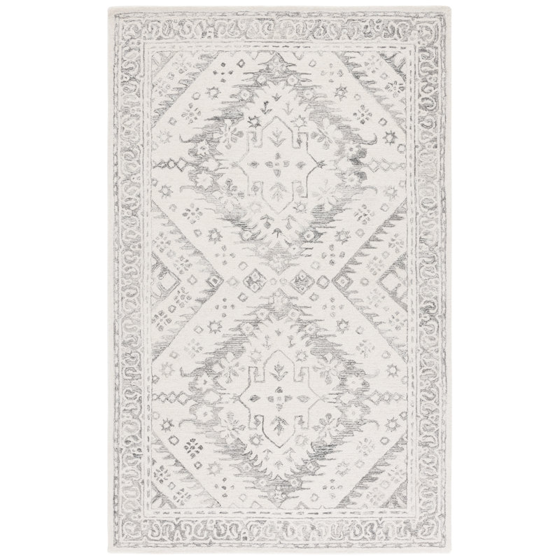 Bridlewood 143 Hand Tufted Wool Pile Oriental Rug, Square 6'