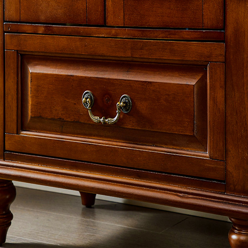 American Light Luxury Solid Wood Accent Cabinet