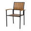 2 chaises. Style industriel moderne avec lattes verticales en bois. Assemblage requis et 2 pièces en métal. Conception. Bois, lattes-71090911