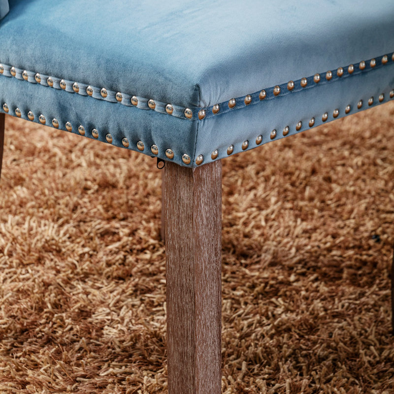 Chaise parsons Fioretto, Brun, Bleu clair