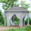 34 Ft. W x 28 Ft. D Metal Soft-Top Canopy