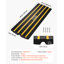 Curb Ramp, 2.6" Rise Rubber Driveway Ramps, Heavy Duty 33069 lbs Weight Capacity Threshold Ramp, Curbside Bridge Ramps for Loading Dock Garage Sidewalk, Expandable Full Ramp Set