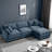 102" Chenille L-Shape Modular Sectional – Memory-Foam Cloud Seats, Movable Ottoman, DIY Bed or Chaise. No-Tool 30-Min Assembly-489805298