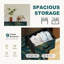 Commode avec 9 tiroirs en tissu, commode haute pour chambre à coucher, commode à grandes tiroirs pour le salon-114251503