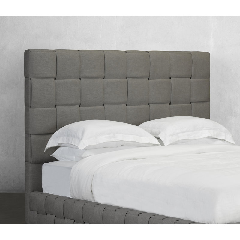 Tête de lit à panneau rembourré Helmsley, Anthracite, Grand