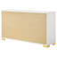Commode double en bois manufacturé et en métal 58,5 po Jelissa -698026433