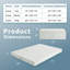 Matelas pliable triple Driffield - lit escamotable, mousse à mémoire de forme mi-ferme, housse lavable, 2 poignées-253813491