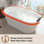 Baignoire de trempage autoportante en pierre de résine avec baignoire noire 67 "x 31,5" Tangent