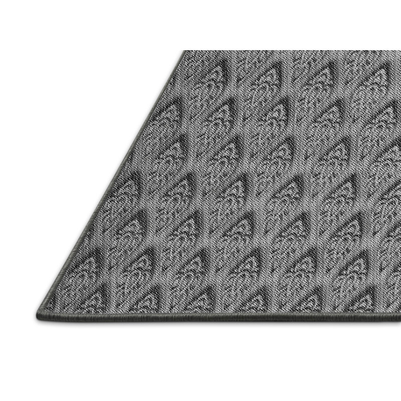Tapis gris Power Loom, Rectangle 8 pi x 10 pi