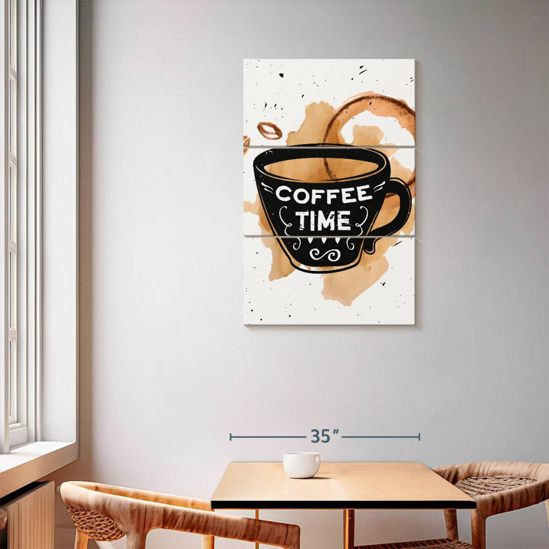 Time For Coffee, 57" H x 36" W