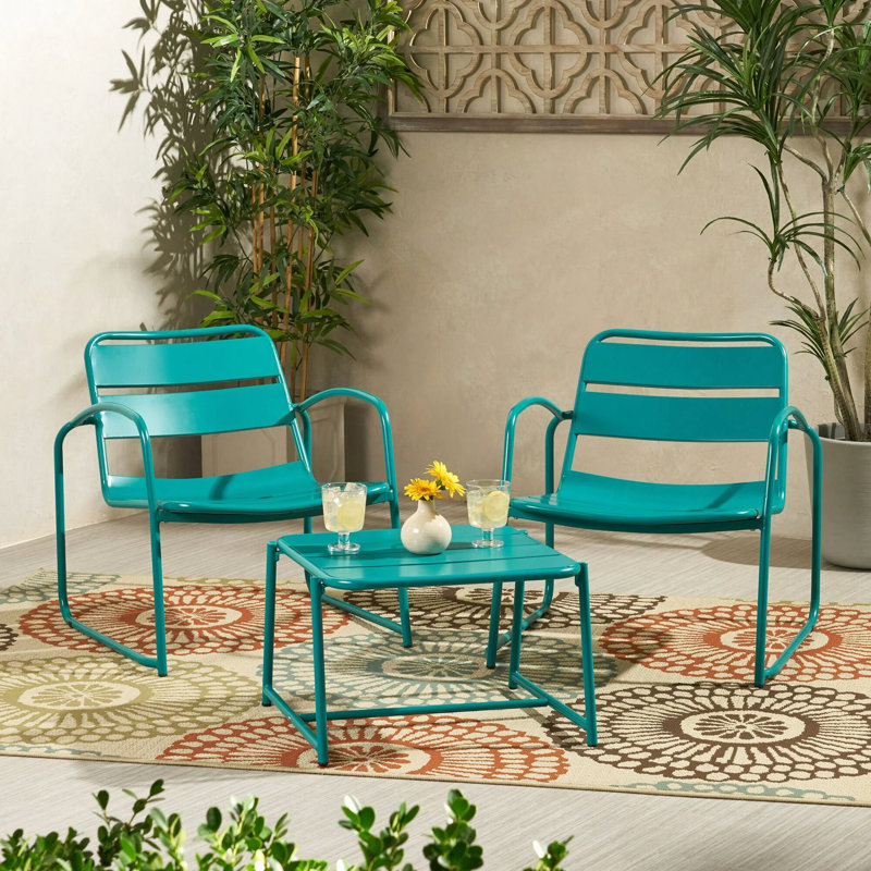 Conrad Chat Set, Teal