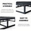 Sommier simple TG, base de lit simple TG de 4 po, sommier en métal robuste de 2200 lb avec housse en tissu, assemblage facile-742204581