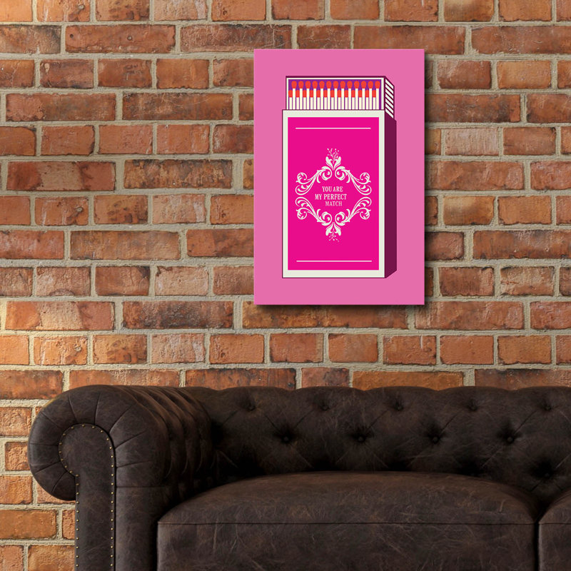 Art mural en verre épique «My Perfect Match» par Andreas Magnusson, H 24 po x l 16 po x P 0,2 po