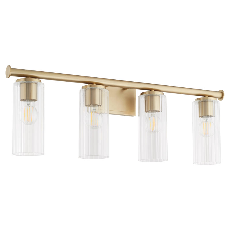 Ensemble de meuble-lavabo 4 lumières Mercier, Antique Brass