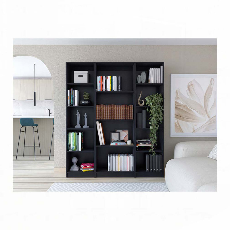 3 bibliothèques de salon 3 pièces