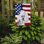 2 côtés en polyester de 2 côtés american drapeau de jardin