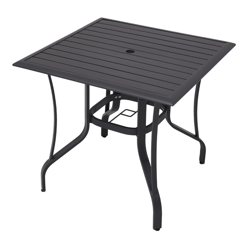 Carrizales Square 2 - Person 80cm L Outdoor Garden Metal Slatted Coffee Table