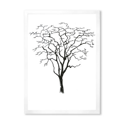 Black And White Graphics Trees - Floral Wall Art