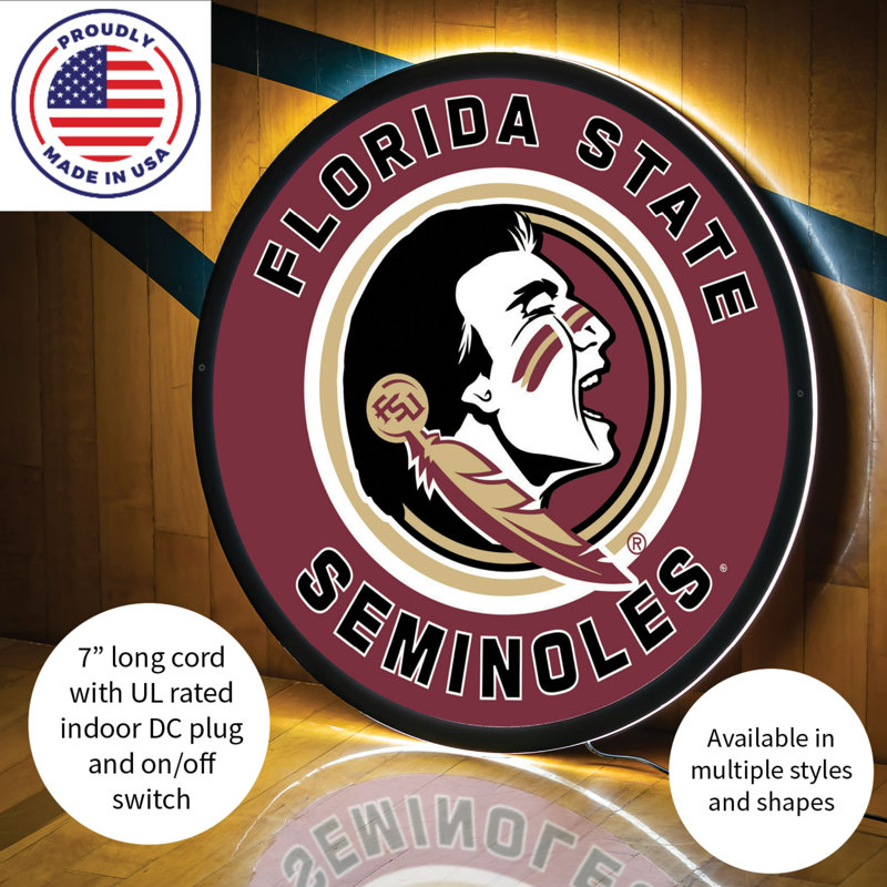 Enseigne murale 23 "NCAA Team, NCAA Florida State