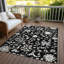 Tapis noir intérieur / extérieur lavable à la machine Xhevrie-552687502