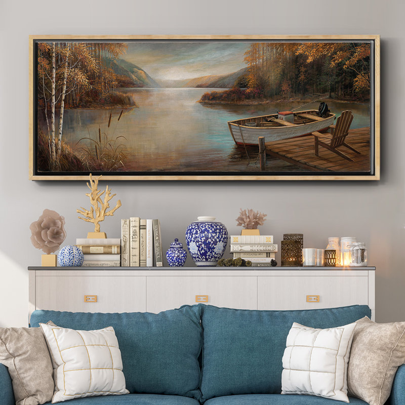 Peaceful Serenity- Framed Canvas, 20" H x 50" W