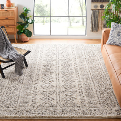 Tapis ivoire / gris Adessa